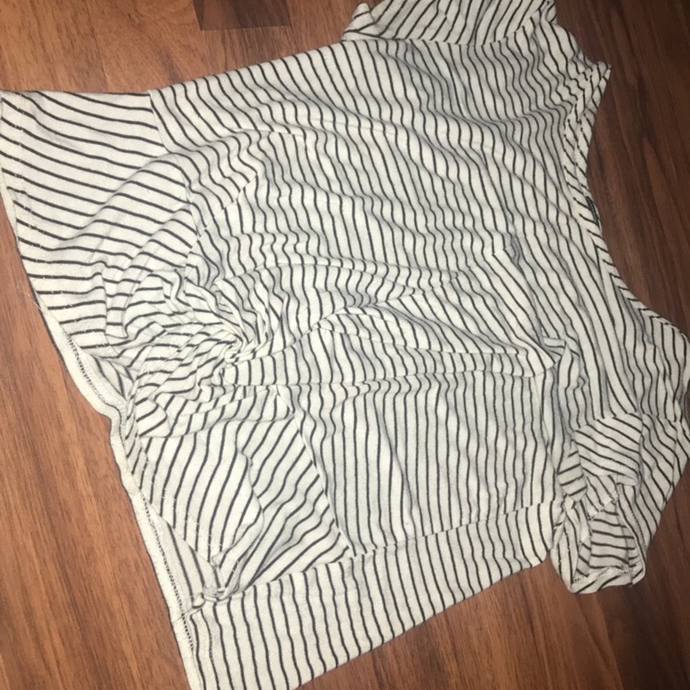 A slightly cropped striped shirt